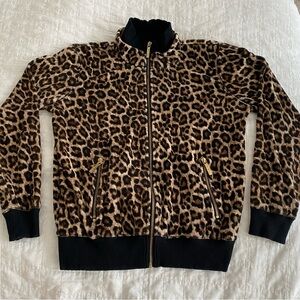 Michael Kors Animal Print Bomber Jacket